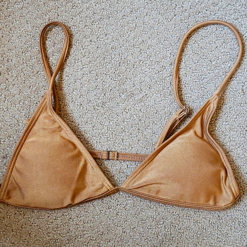 Gold Bikini Top